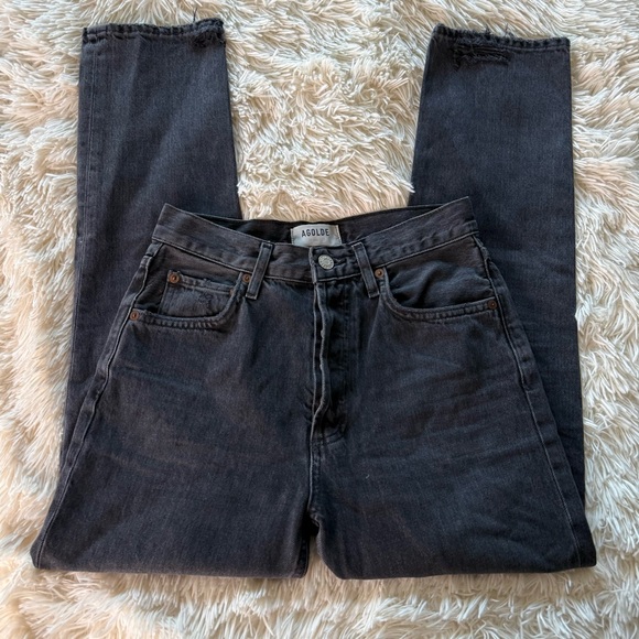 Agolde Riley Button Fly Jeans Size 24 - Picture 2 of 14